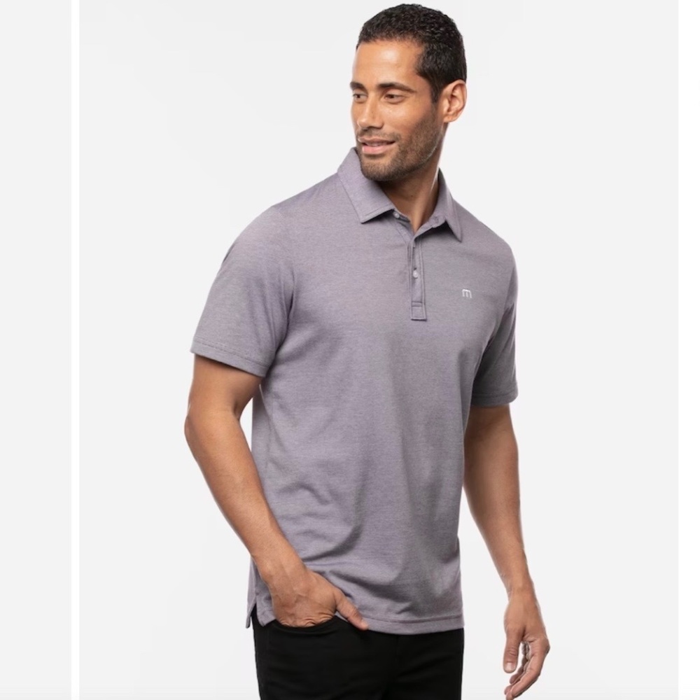 Travis Mathew Zinna Polo Shirt in Blackberry Cordial
